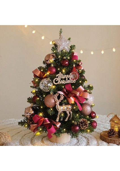 Masaüstü Küçük Noel Ağacı Yeni Noel Süsleri Oturma Odası Atmosfer Dekorasyonu Masaüstü Süsleri (Yurt Dışından)