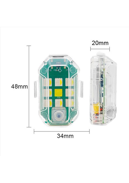 Uzaktan Kumandalı 8 Adet Kablosuz Flaş Işığı, 7 Renk USB Şarj Edilebilir Yüksek Parlaklıkta Araba Için Flaşör (Yurt Dışından) fırsatları