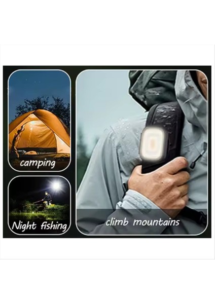 Manyetik Kamp Lambası Şarj Edilebilir 500 Lümen Cob Eller Serbest Koşu Işıkları Koşucular Için Küçük El Fenerleri Güçlü (Yurt Dışından) fiyatları