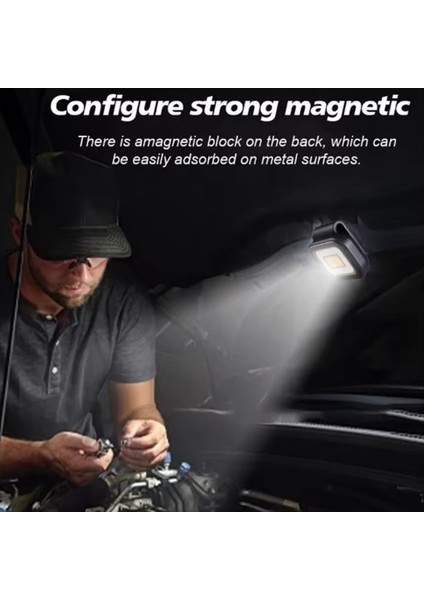 Manyetik Kamp Lambası Şarj Edilebilir 500 Lümen Cob Eller Serbest Koşu Işıkları Koşucular Için Küçük El Fenerleri Güçlü (Yurt Dışından) modelleri