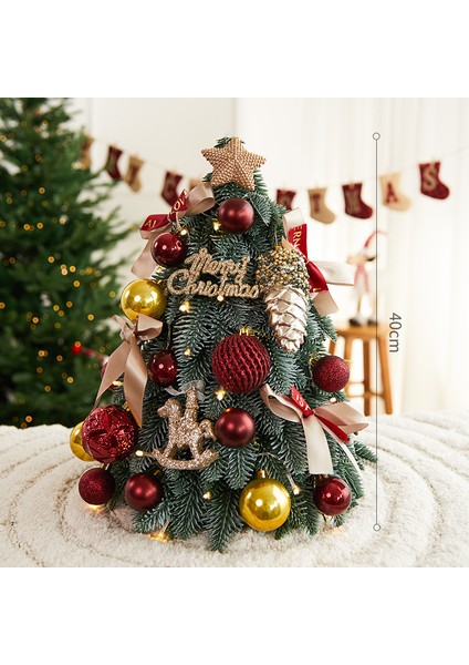 Masaüstü Küçük Noel Ağacı Yeni Noel Süsleri Oturma Odası Atmosfer Dekorasyonu Masaüstü Süsleri (Yurt Dışından)