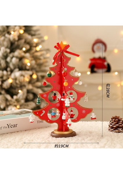 Masaüstü Küçük Noel Ağacı Yeni Noel Süsleri Oturma Odası Atmosfer Dekorasyonu Masaüstü Süsleri (Yurt Dışından)