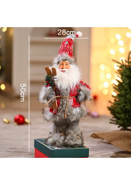 Yeni Pencere Ekranı Baba Noel Bebek Bebek Dekorasyon Tatil Si (Yurt Dışından)