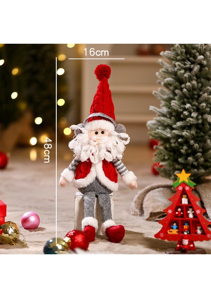 Yeni Pencere Ekranı Baba Noel Bebek Bebek Dekorasyon Tatil Si (Yurt Dışından)