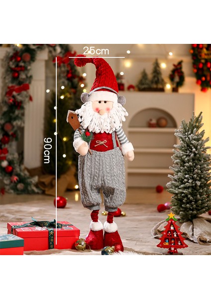 Yeni Pencere Ekranı Baba Noel Bebek Bebek Dekorasyon Tatil Si (Yurt Dışından)