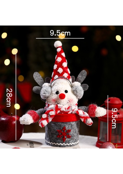 Yeni Pencere Ekranı Baba Noel Bebek Bebek Dekorasyon Tatil Si (Yurt Dışından)