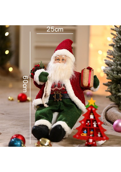 Yeni Pencere Ekranı Baba Noel Bebek Bebek Dekorasyon Tatil Si (Yurt Dışından)