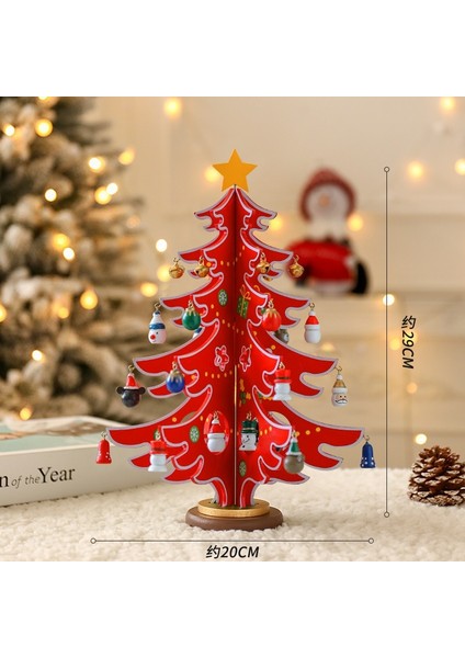 Masaüstü Küçük Noel Ağacı Yeni Noel Süsleri Oturma Odası Atmosfer Dekorasyonu Masaüstü Süsleri (Yurt Dışından)