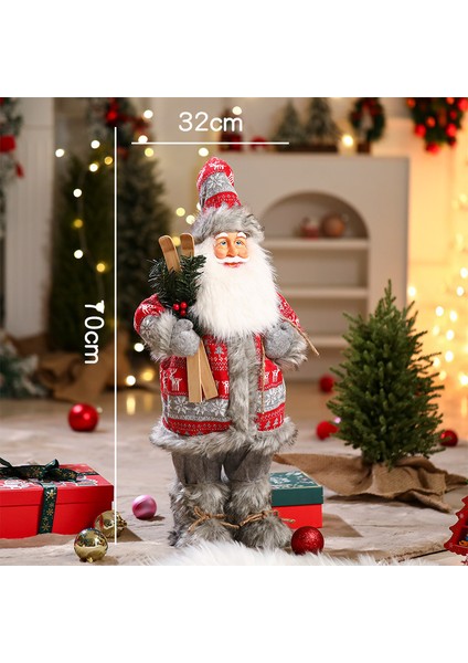 Yeni Pencere Ekranı Baba Noel Bebek Bebek Dekorasyon Tatil Si (Yurt Dışından)