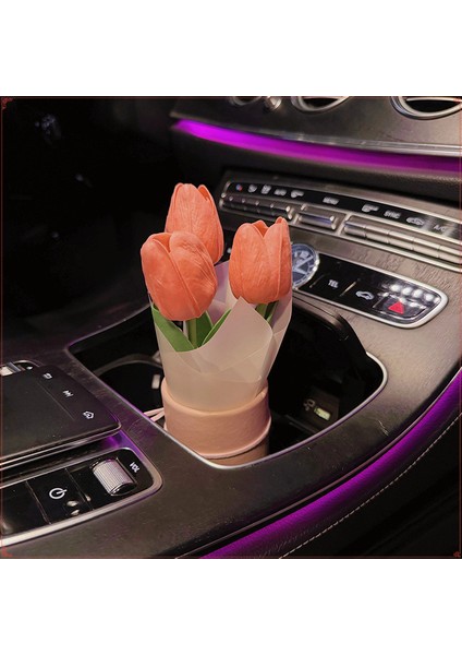 Lale Şeklindeki Araba Süsleri, Sevimli ve Sofistike Bir Tarza Sahip, Kız Çocuklarının Araba Aksesuarları ve Iç Dekorasyonları Için Mükemmel. (Yurt Dışından)