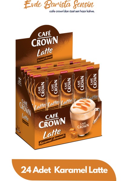 Latte Karamel Aromalı 17 gram 24'lü