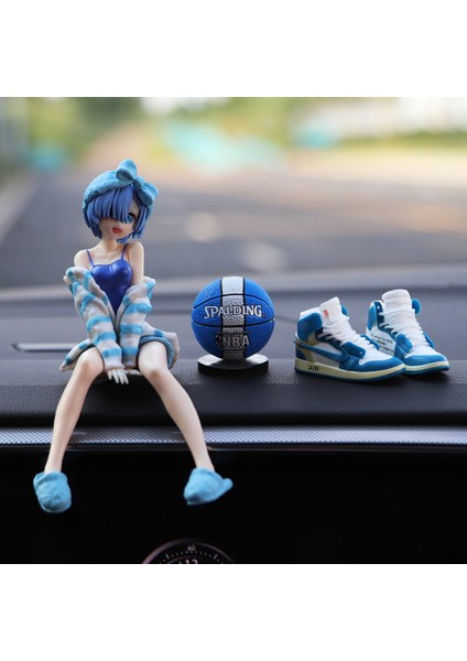 Araba Rem Figürü, Araba Iç Dekorasyonu, Orta Konsol, Yaratıcı Çift Araba Aksesuarları, Yeni Spor Ayakkabılar ve Basketbol Topları (Yurt Dışından)