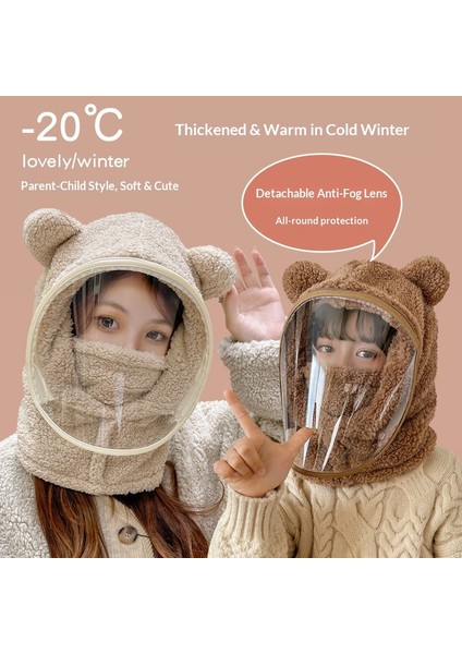 Çocuk Şapkası, Geçirmez Şapka, Geçirmez Yüz Maskesi, Hepsi Bir Arada Şapka, Kışlık Bisiklet, Elektrikli Bisiklet, Tam Yüz Kalınlaştırılmış Bebek Balaklavası (Yurt Dışından) indirimleri