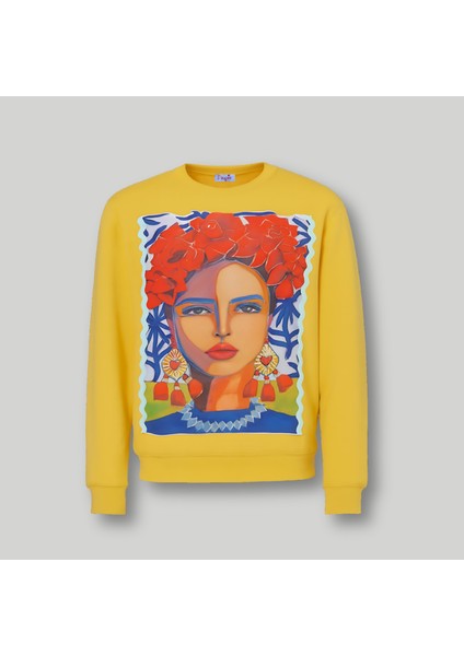 Sarı Sweatshirt, Kadın Sweatshirt, Oversize Sweatshirt, Kadın Swit fiyatları