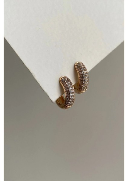 Çelik Rose Gold Sıra Taşlı Halka Sensina Küpe 15-Xpng-Kp fırsatları