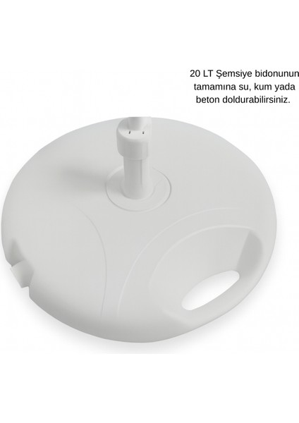 Mekanizmalı Balkon ve Plaj Şemsiyesi 200 cm | 10 Telli | Bidonlu modelleri