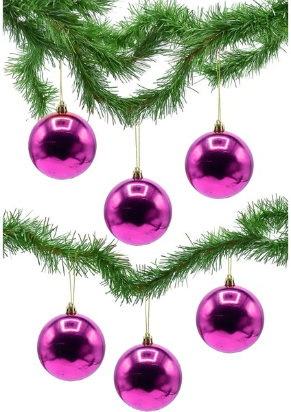 5 cm 6lı Parlak Fuşya