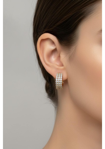 Işıltılı Kalın Zirkon Halka Küpe 16-Xpng-Kp fiyatları