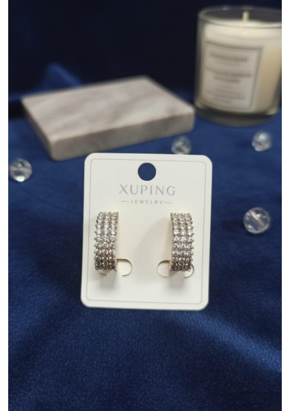 Işıltılı Kalın Zirkon Halka Küpe 16-Xpng-Kp modelleri