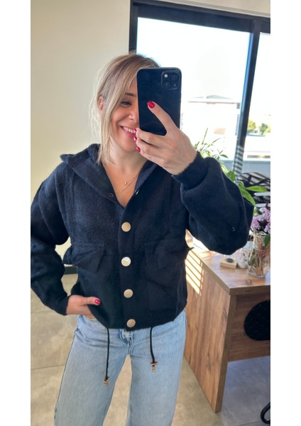 Angora Premium Siyah Ceket