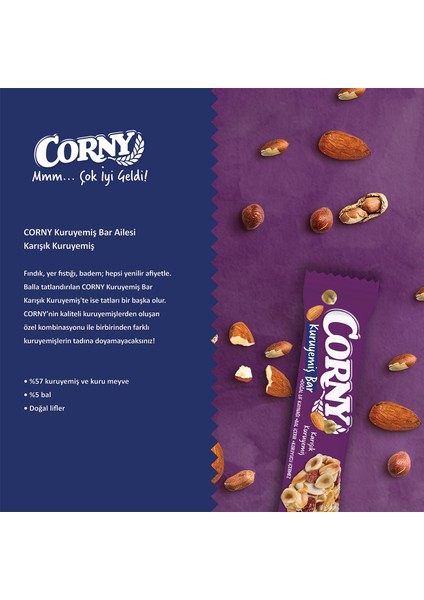 Karışık Kuruyemiş Bar x 12 Adet modelleri