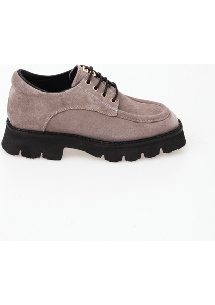 Beyoğlu Serisi Kadın Vizon Hakiki Deri Loafer Ayakkabı