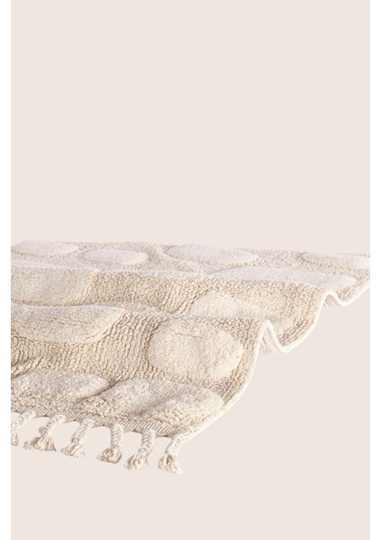 Wall Tekli Banyo Paspası %100 Pamuk 70X150 cm Ekru