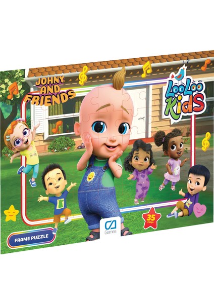 Loolookids Frame Puzzle - 35 Parça - Karışık Desen Gönderilecektir.