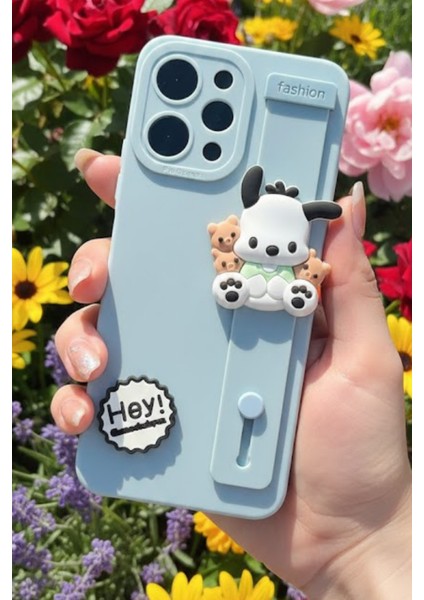 Redmi Note 12 Uyumlu Kılıf Mavi Renk 3D Figürlü Darbe Emici Yumuşak Silikon Kapak