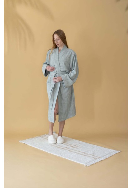 Bound Tekli Banyo Paspası %100 Pamuk 70X120 cm Beyaz