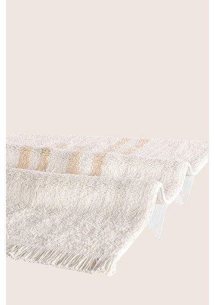 Bound Tekli Banyo Paspası %100 Pamuk 70X120 cm Beyaz