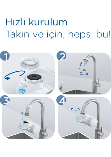 Brıta On Tap Pro V-MF Musluk Üstü Filtreleme Sistemi