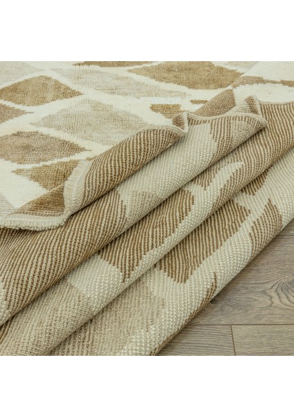 Kutal Soyut Tasarımlı El Dokuma Yün Halı 228X292 cm