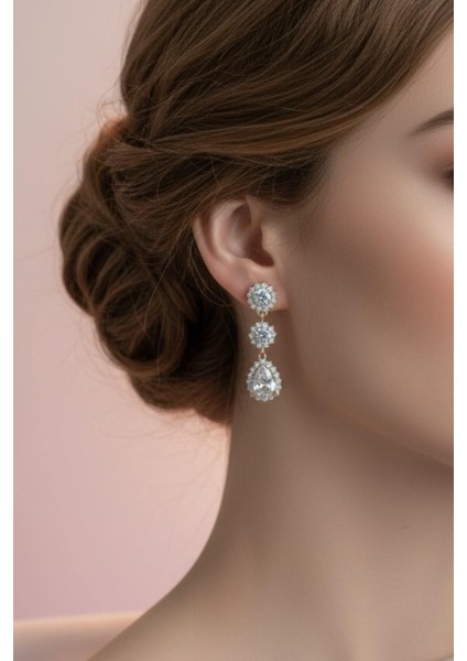 Çelik Kristal Taşlı Sallantılı Violet Küpe 13-Xpng-Kp fiyatları