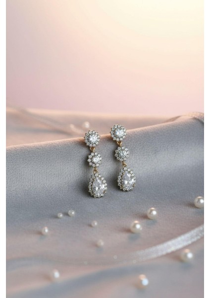 Çelik Kristal Taşlı Sallantılı Violet Küpe 13-Xpng-Kp fırsatları