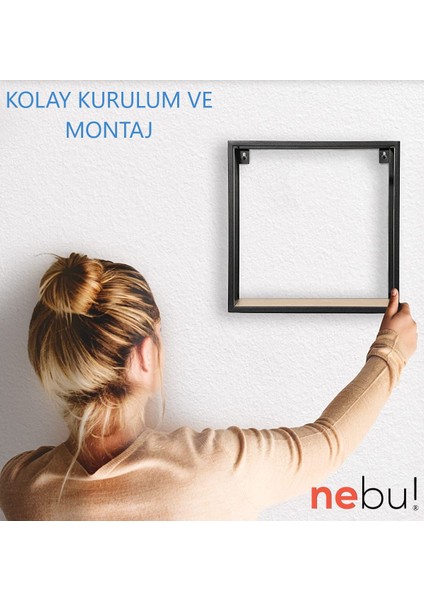 Iskandinav Dekoratif Küp Duvar Rafı 2'li indirimleri