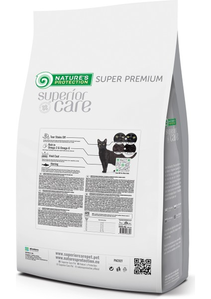Nature's Protection Superior Care Siyah/gri Tüylü Kediler Için Ringa Balıklı Kedi Maması 7kg fiyatları