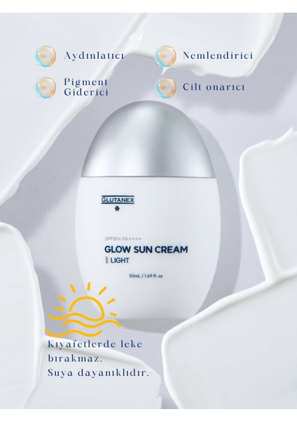 Güneş Kremi Spf 50+ Pa++++ 50000 Ppm Lipozomal Glutatyon Aydınlatıcı Canlandırıcı Leke Karşıtı 50 ml fiyatları