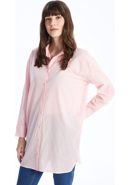Yeni Sezon Düz Uzun Kollu Oversize Kadın Gömlek Tunik