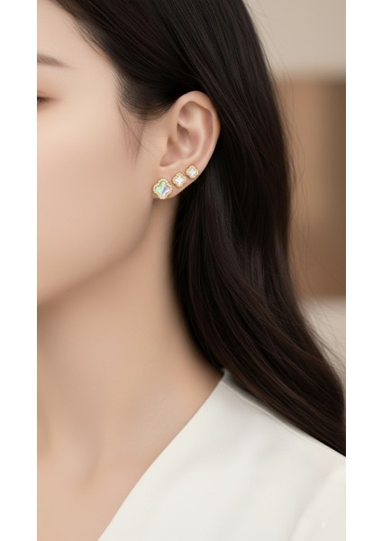 Kadın 3 Boy 6'lı Küpe Seti Gold Ync-Gld-Byz-Tslı-Kp-3lu-Set indirimleri