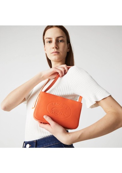 Croco Crew Kadın Deri Turuncu Çanta