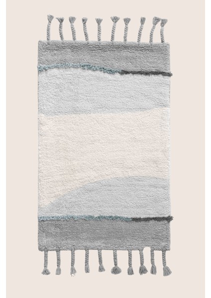 Marble Tekli Banyo Paspası %100 Pamuk 50X80 Gri fiyatları