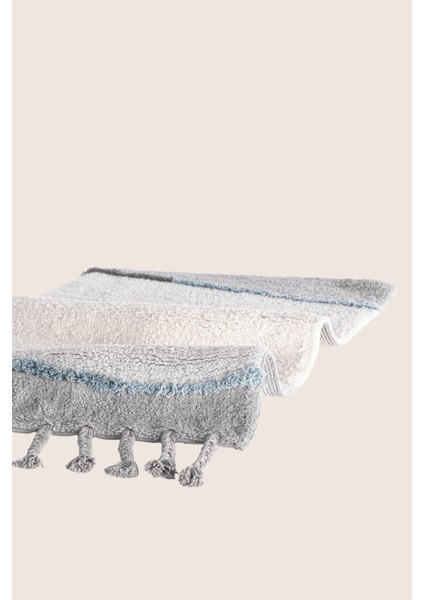 Marble Tekli Banyo Paspası %100 Pamuk 50X80 Gri modelleri