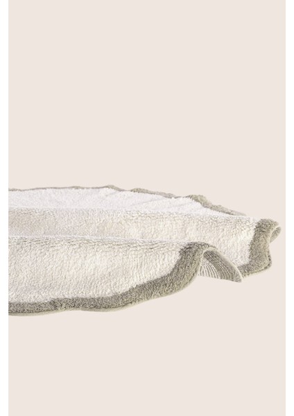 Scallop Yuvarlak Banyo Paspası Bambu 90X90 Yeşil fırsatları