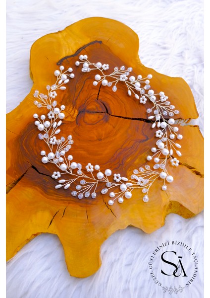 Inci ve Kristal Işlemeli Şık ve Zarif Saç Aksesuarı modelleri