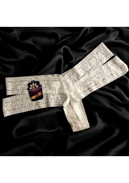 Komple Şerit Dantel Tanga Külot