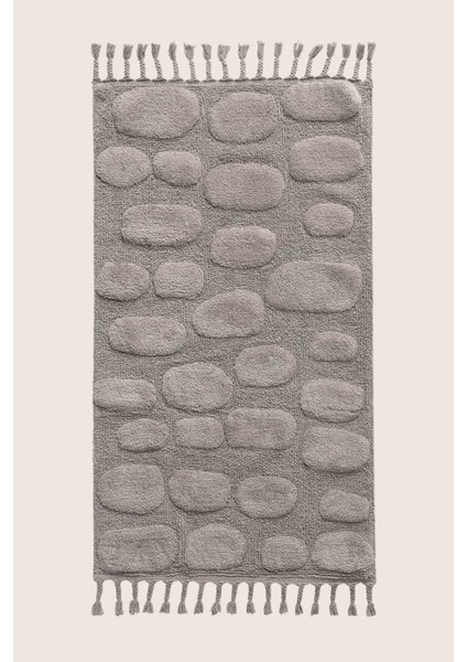 Wall Tekli Banyo Paspası %100 Pamuk 70X150 cm Gri fırsatları