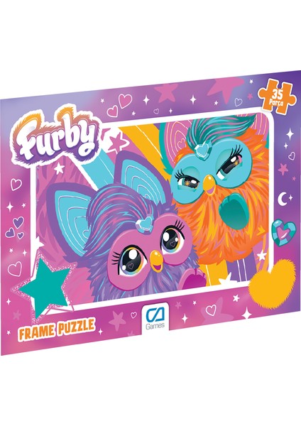 Furby Frame Puzzle - 35 Parça - Karışık Desen Gönderilecektir.