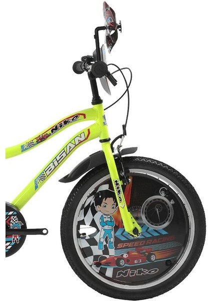 Niko 20 Jant Açık Sarı / Mavi 30CM Kadro Çocuk Bisikleti fiyatları