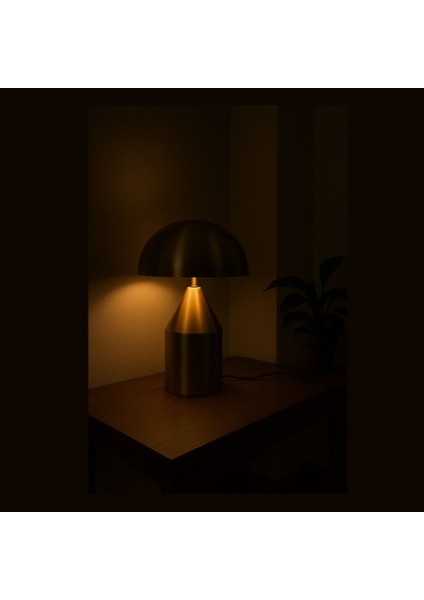 Modern Mantar Lamba | 3 Işık Kaynaklı Dekoratif Masa Lambası fiyatları